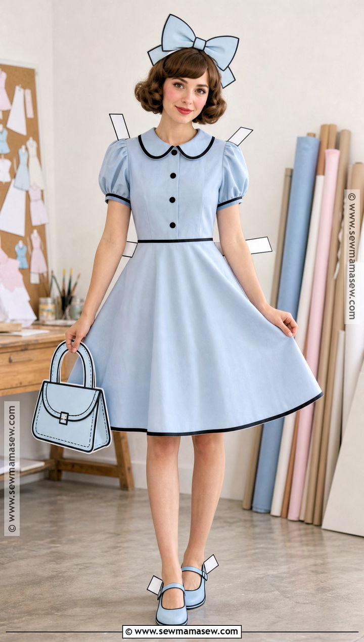 Paper Doll Costume With Cardboard Tabs - 35 halloween costumes single