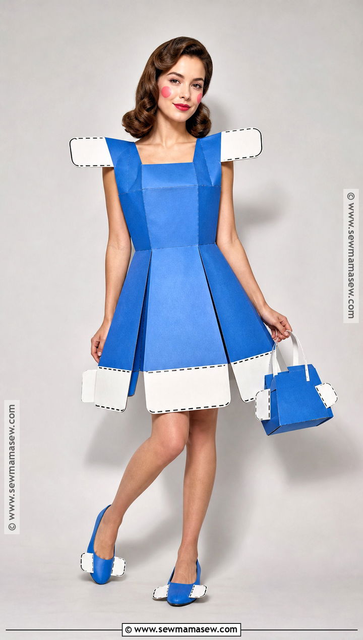 Paper Doll Costume With Cardboard Tabs - 30 at home costume ideas