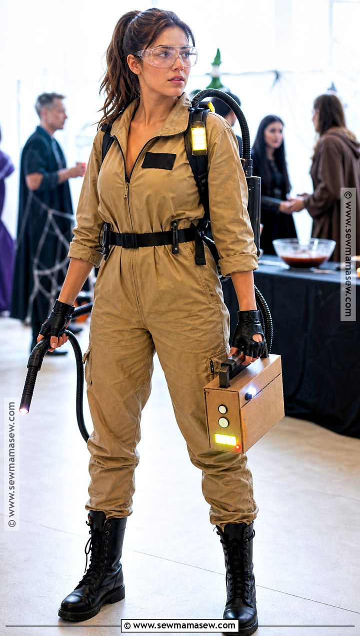Paranormal Investigator Costume With Utility Jumpsuit - 30 Halloween Party Costume Ideas