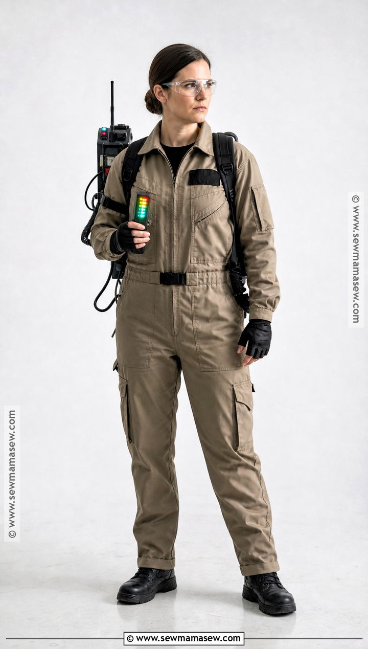 Paranormal Investigator Costume With Utility Jumpsuit - 30 Masc Halloween Costumes for Women