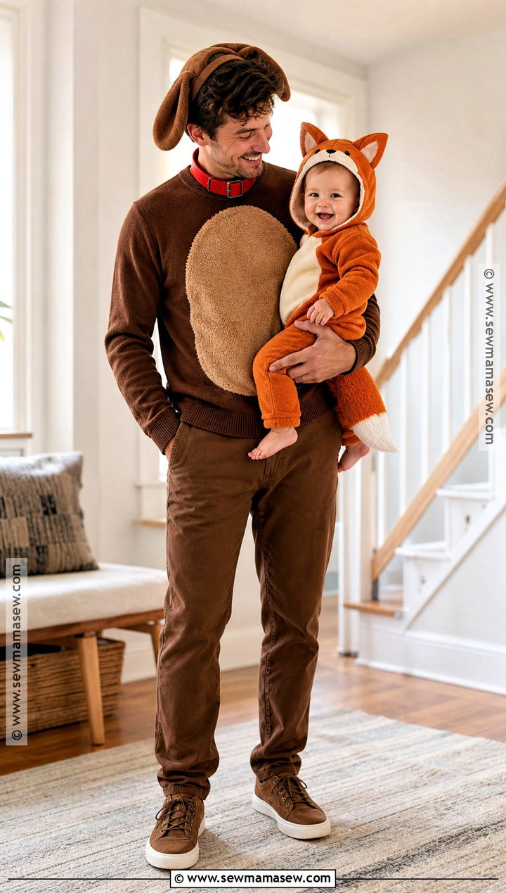 Parent And Baby Tod And Copper Costume - 30 fox and the hound costume ideas