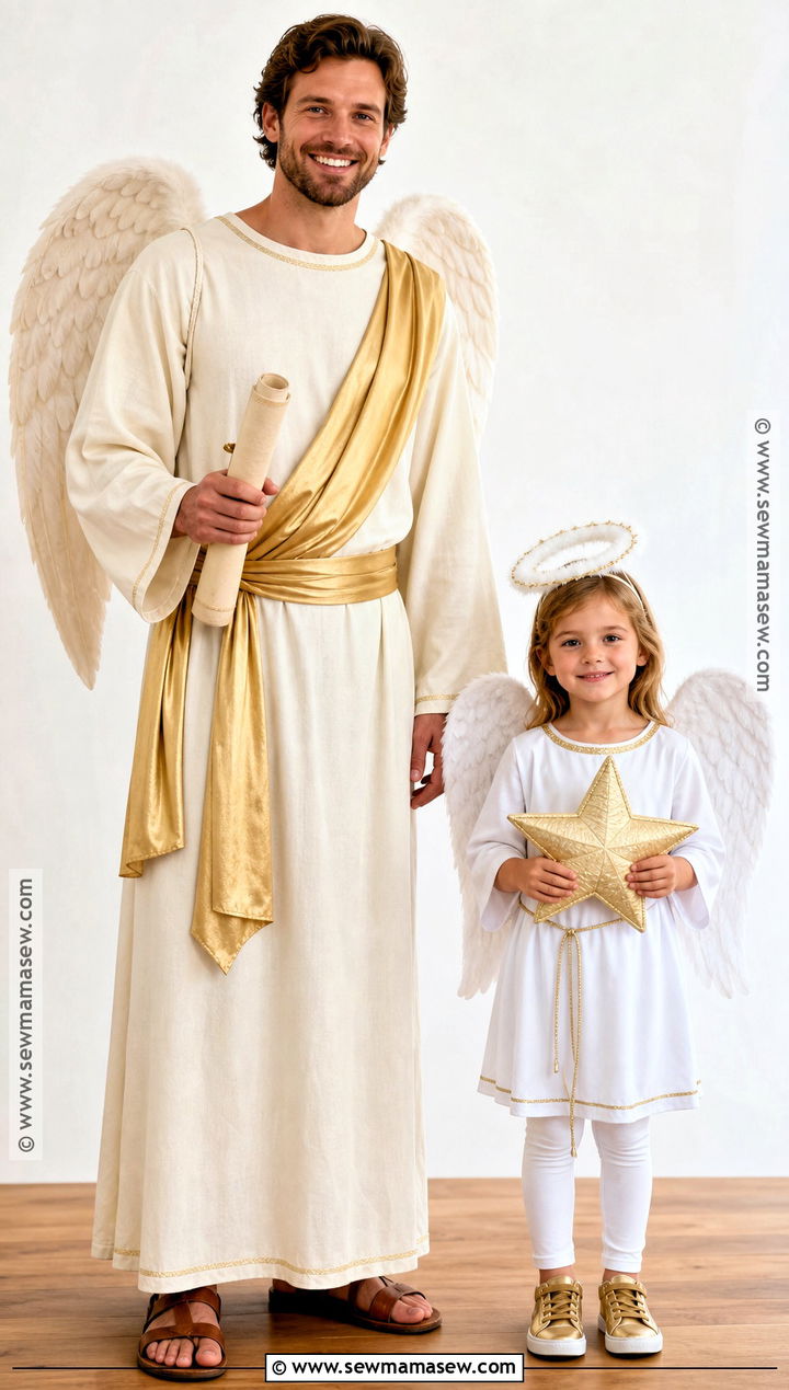 Parent And Child Biblical Angel Costume - 30 Biblical Angel Costume Ideas