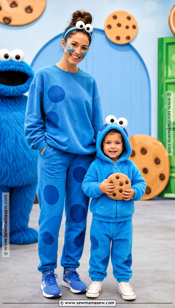 Parent And Child Cookie Monster Costume - 40 cookie monster costume ideas