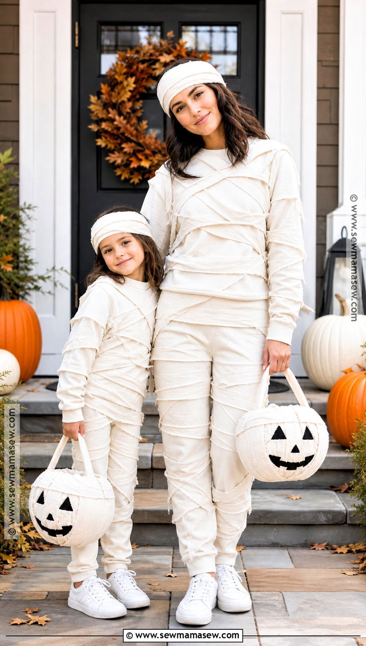 Parent And Child Mummy Costume - 40 mummy halloween costume ideas