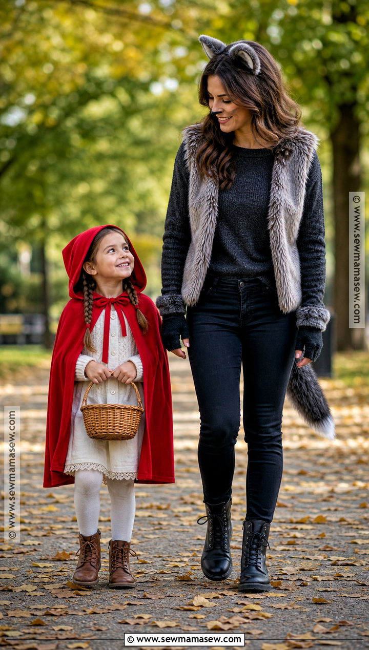 Parent And Child Wolf And Little Red Riding Hood Costume - 30 Wolf And Little Red Riding Hood Costume Ideas