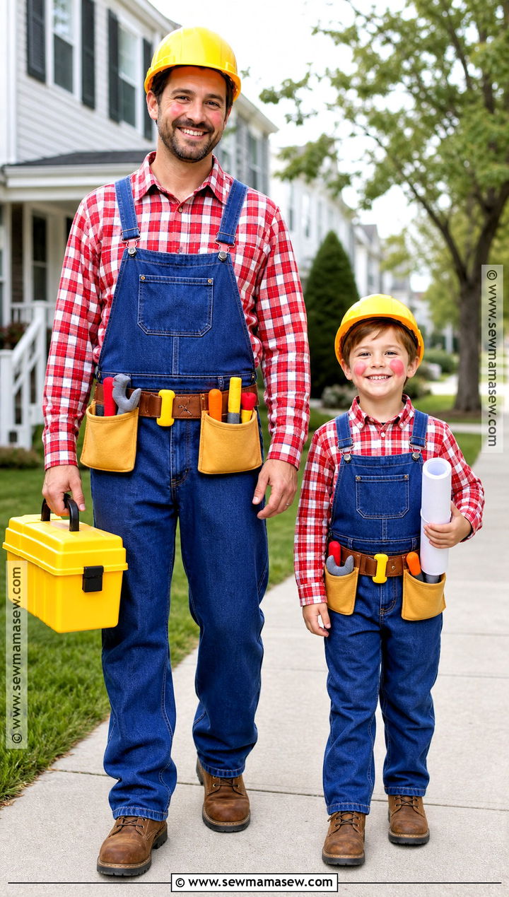 Parent and Child Bob the Builder Costume - 35 bob the builder costume ideas
