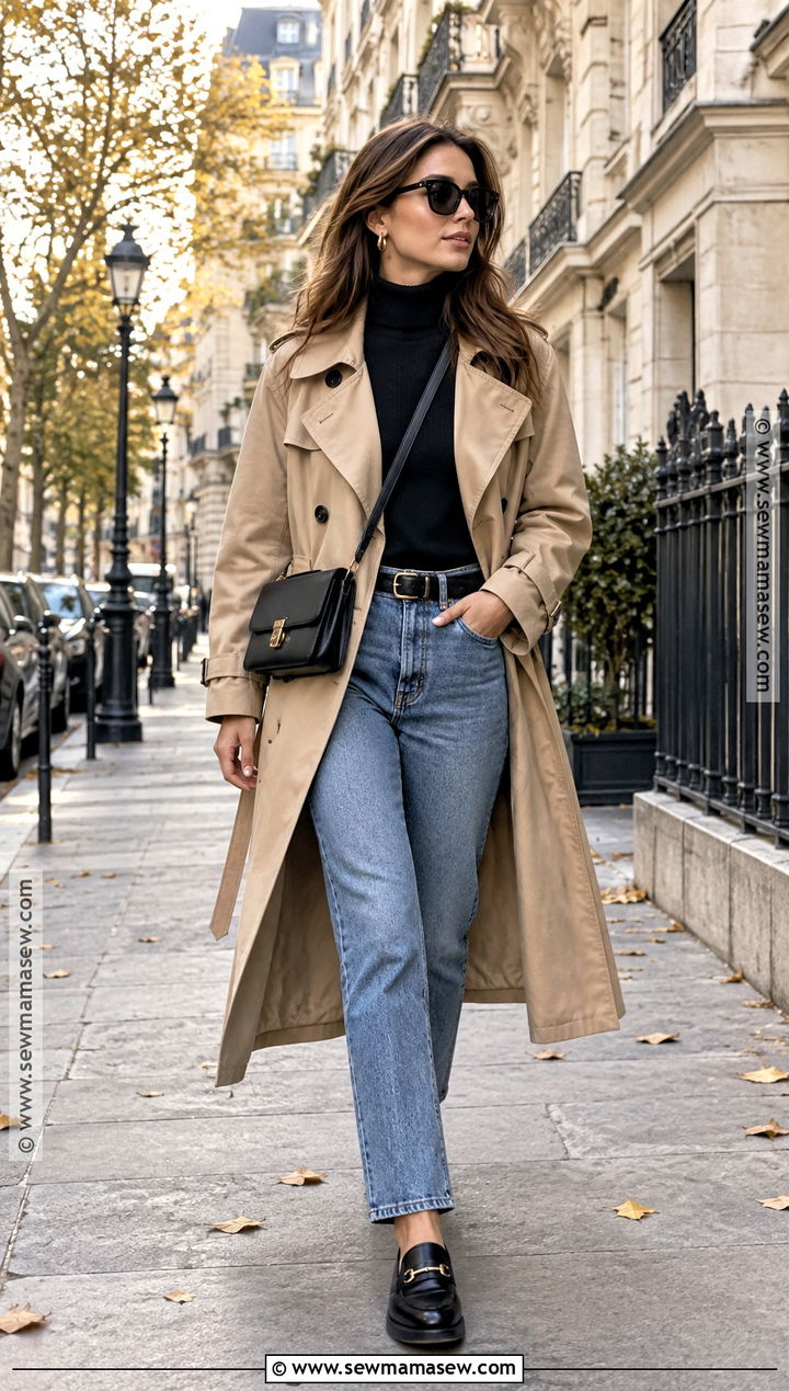 Paris Autumn Trench Coat Outfit - 15 autumn paris outfits 2026