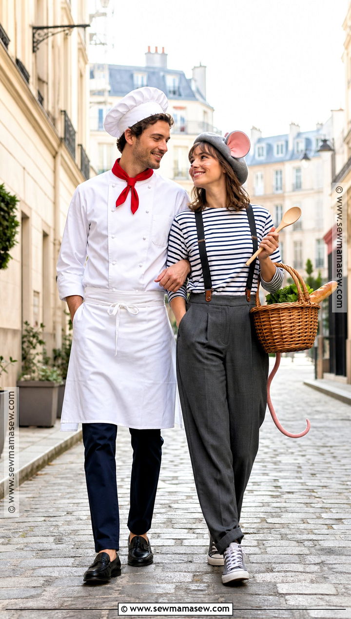 Paris Chef And Remy Couple Costume - 30 Chef And Ratatouille Costume Ideas