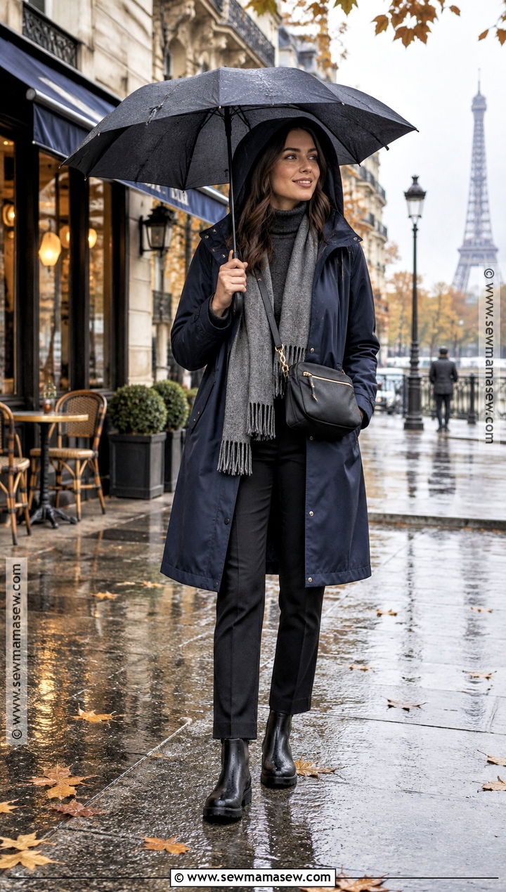 Paris Fall Raincoat and Ankle Boots Outfit - 20 Paris Fall Outfits Travel