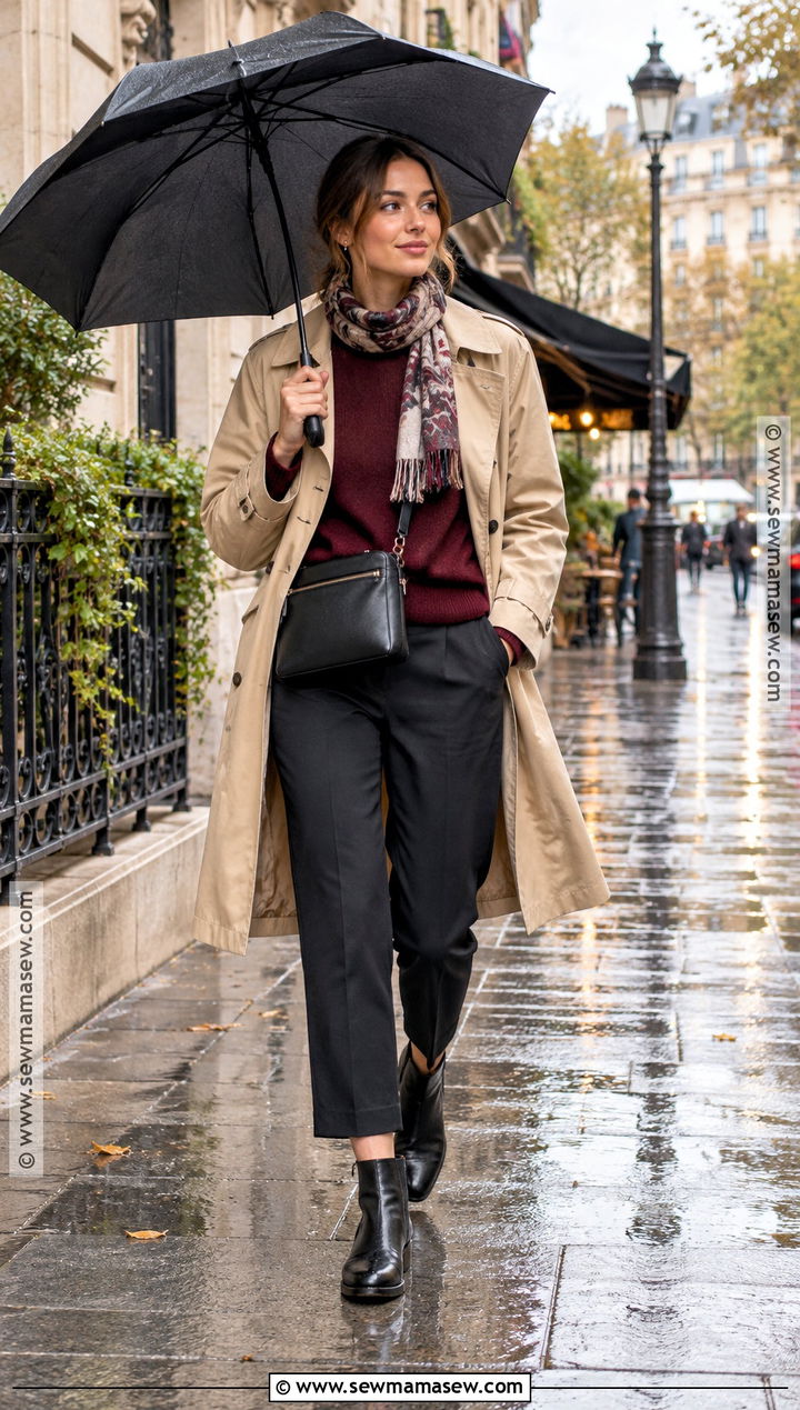 Paris Fall Rainy Day Outfit - 25 Paris Fall Fashion Ideas