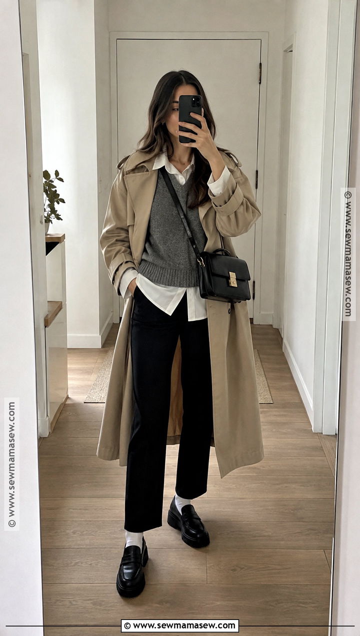 Paris Fall Sweater Vest And Button Down Shirt Outfit - 15 paris fall outfits 2026