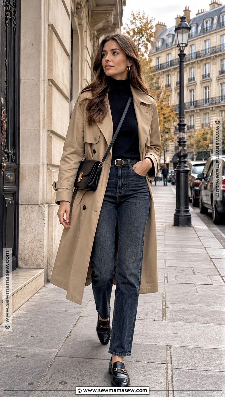 Paris Fall Trench Coat Outfit - 15 fall outfits in paris