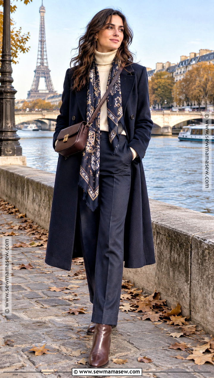 Paris November Navy Outfit - 20 Paris Outfits November