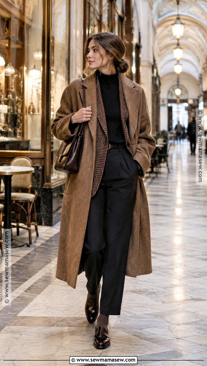 Paris November Plaid Blazer And Loafers Outfit - 20 Paris November Outfit Ideas