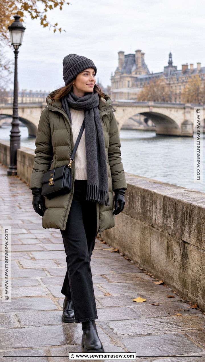 Paris November Puffer Jacket Outfit - 20 paris in november outfits