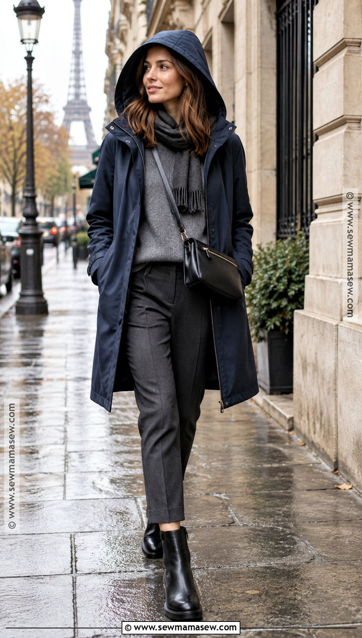 Paris November Raincoat Outfit - 20 Paris Outfits November