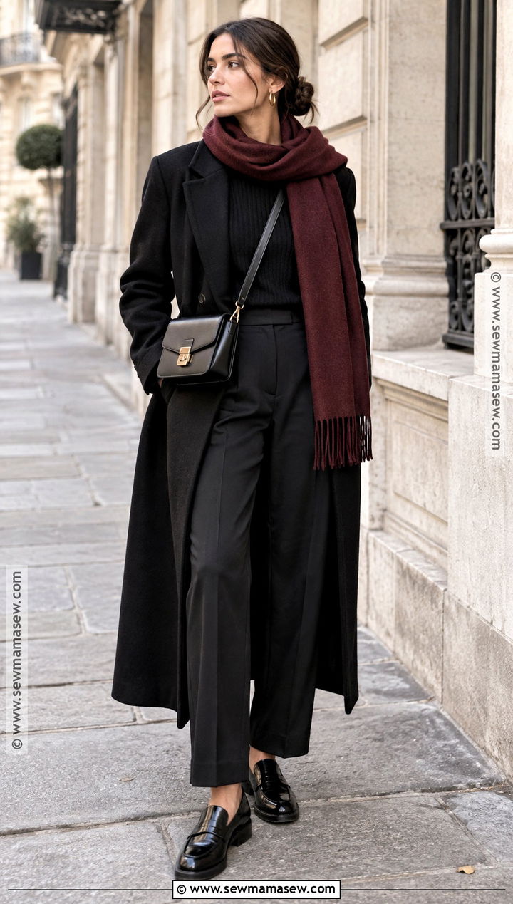 Paris October Monochrome Black Outfit - 20 paris outfits october