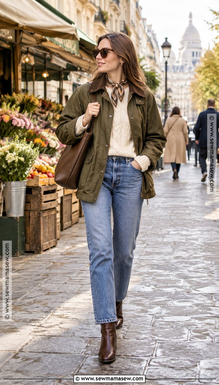 Paris Street Style Barn Jacket And Straight Jeans - 15 paris street style 2026 fall ideas