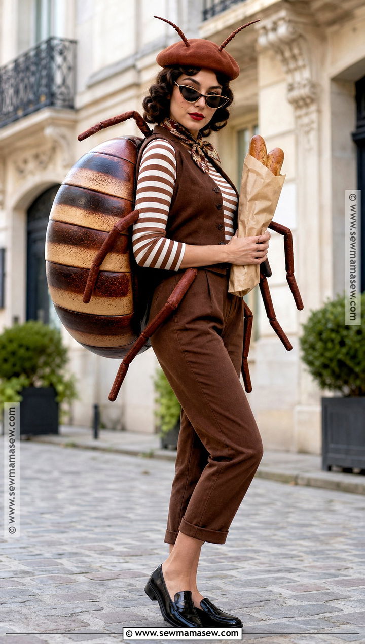 Parisian Bed Bug Costume - 30 Bed Bug Halloween Costume Ideas