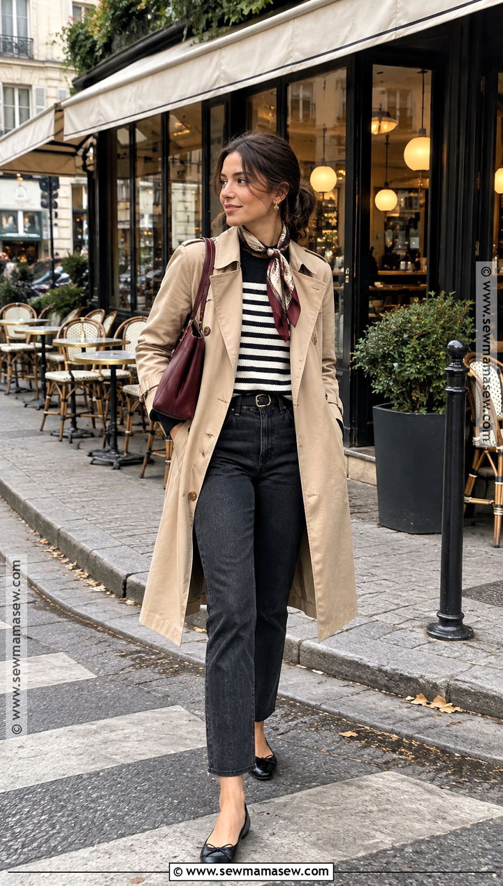 Parisian Fall Outfit - 20 fall clothing aesthetic ideas