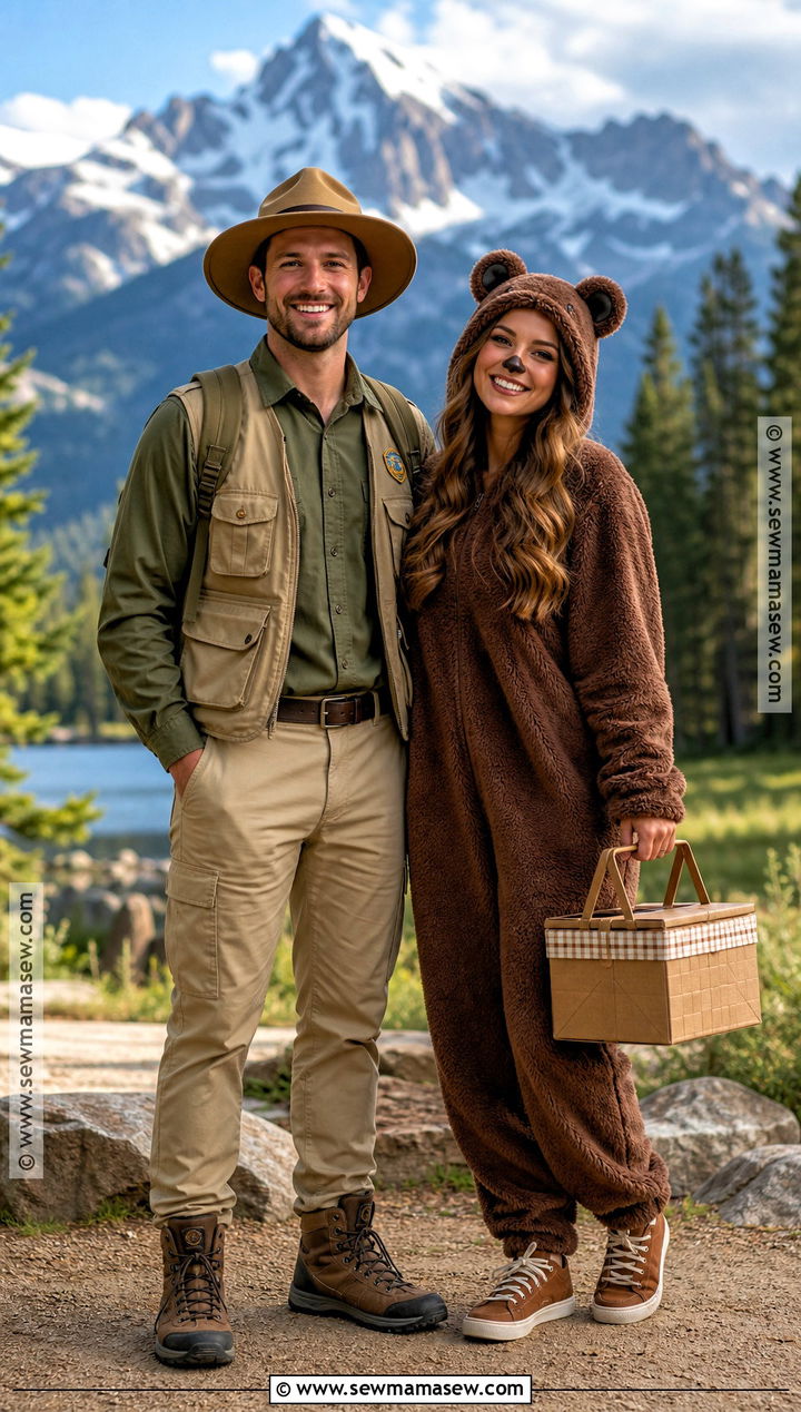 Park Ranger And Bear Couple Costume - 30 unique couple costumes