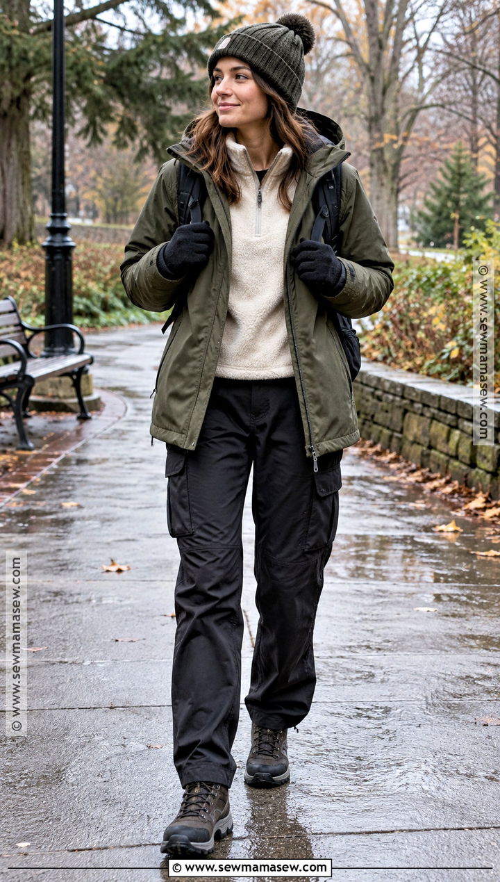 Parka And Cargo Pants Cold Weather Outfit - 25 fall cold weather outfits