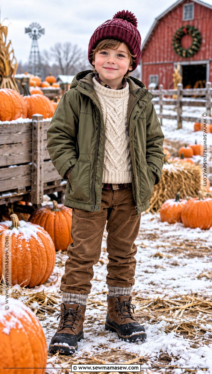 Parka And Lined Pants Pumpkin Patch Outfit - 25 pumpkin patch outfit ideas for kids