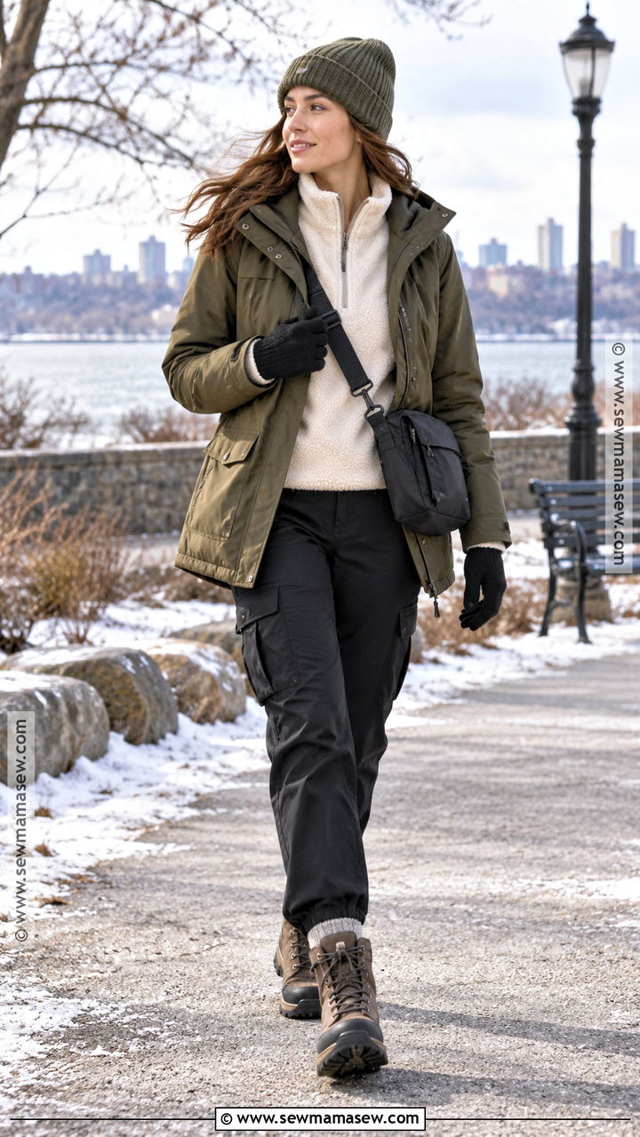 Parka With Cargo Pants Outfit - 20 Fall Winter Outfits for Women