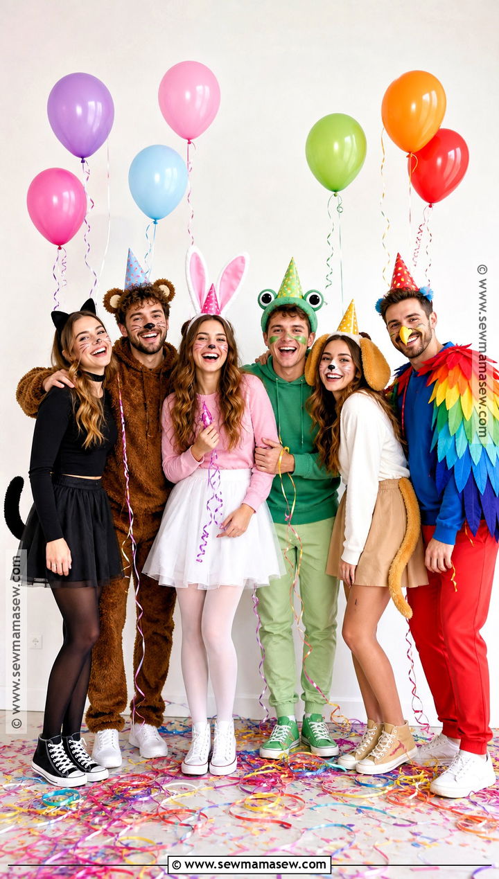 Party Animals Group Costume - 35 Funny Group Halloween Costumes