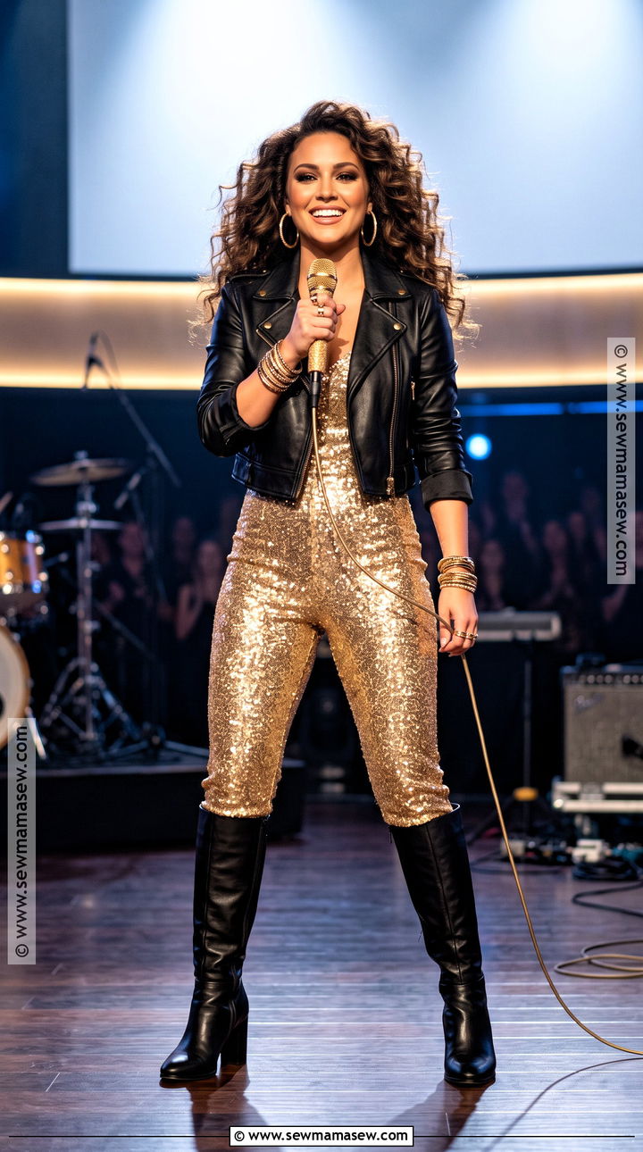 Party For Two Gold Shania Twain Costume - 30 shania twain costume ideas