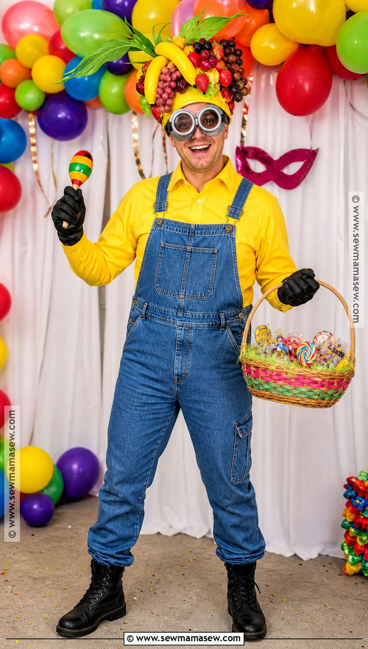Party Minion Costume With Fruit Hat - 40 despicable me costume ideas
