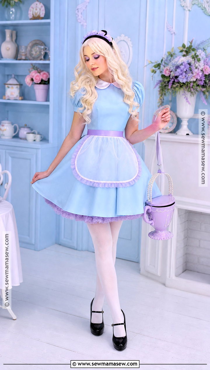 Pastel Alice Costume With Lavender Accents - 40 alice costume ideas