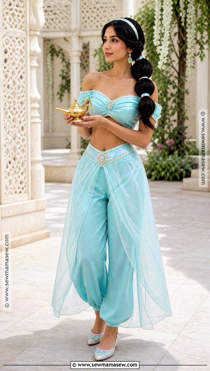 Pastel Aqua Jasmine Costume - 35 Jasmine Princess Costume Ideas