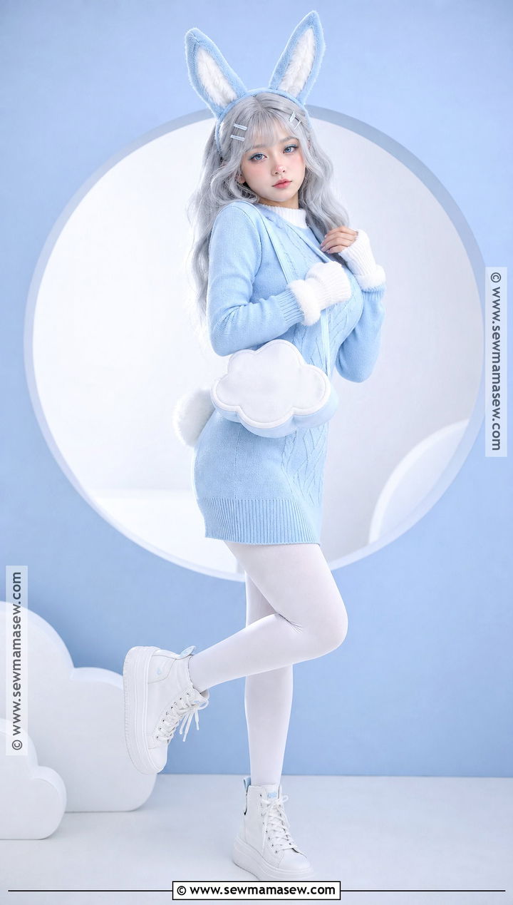 Pastel Blue Bunny Costume - 30 Cute Bunny Costume Ideas
