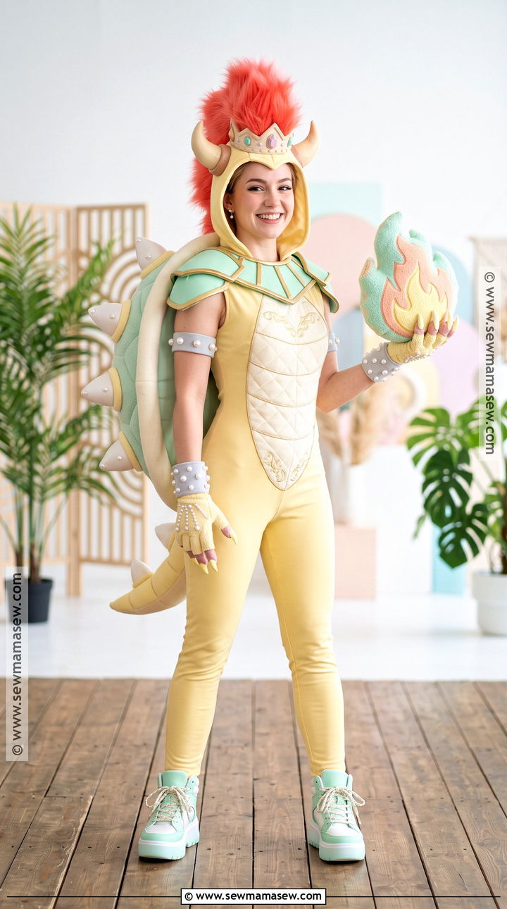 Pastel Bowser Cosplay With Mint Shell - 30 bowser cosplay ideas