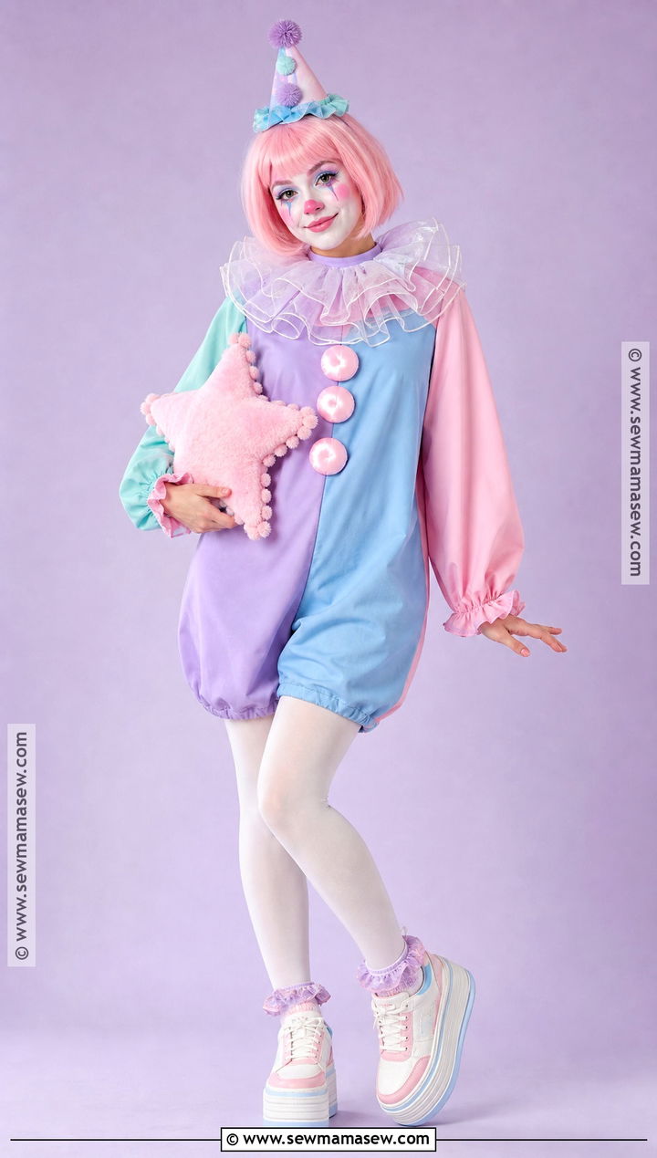 Pastel Circus Clown Costume - 30 circus clown costume ideas