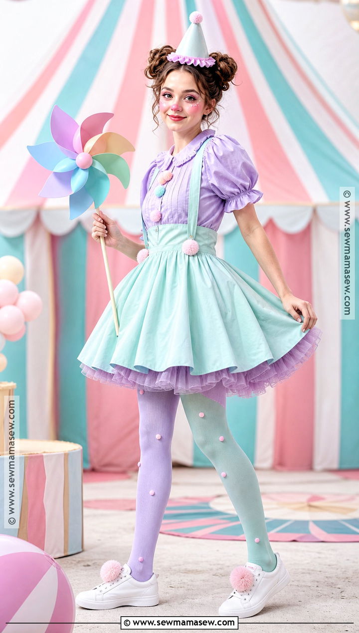 Pastel Clown Circus Costume - 30 circus costumes