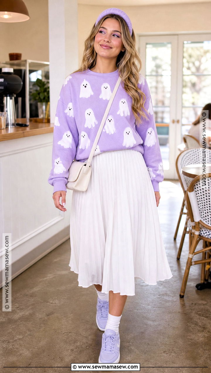 Pastel Ghost Halloween Outfit - 35 cute halloween outfits