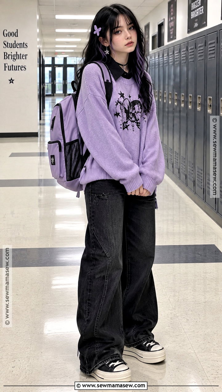 Pastel Goth Back To School Outfit - 15 back to school outfits alternative