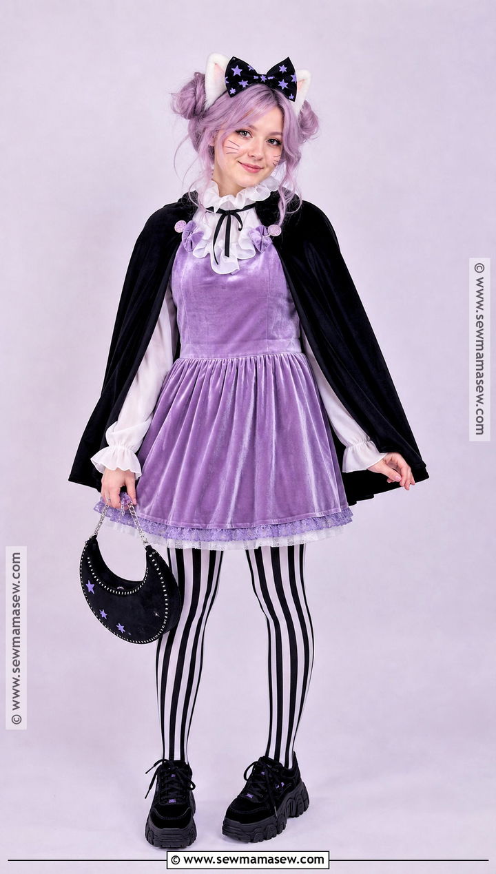 Pastel Goth Hello Kitty Costume - 40 hello kitty halloween costume ideas