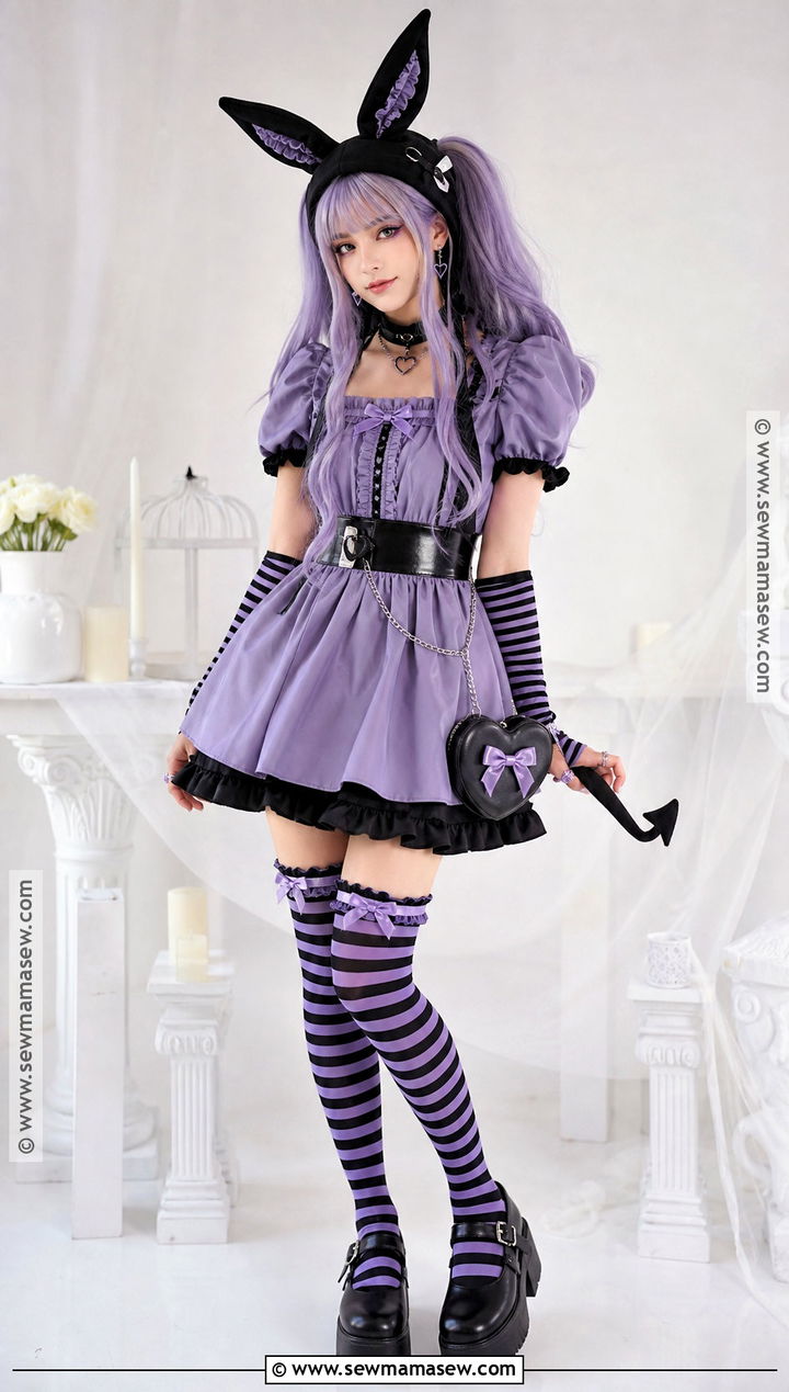 Pastel Goth Kuromi Costume - 40 kuromi costume ideas