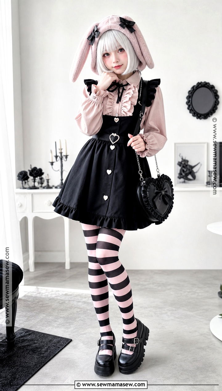 Pastel Goth My Melody Cosplay - 35 my melody cosplay ideas
