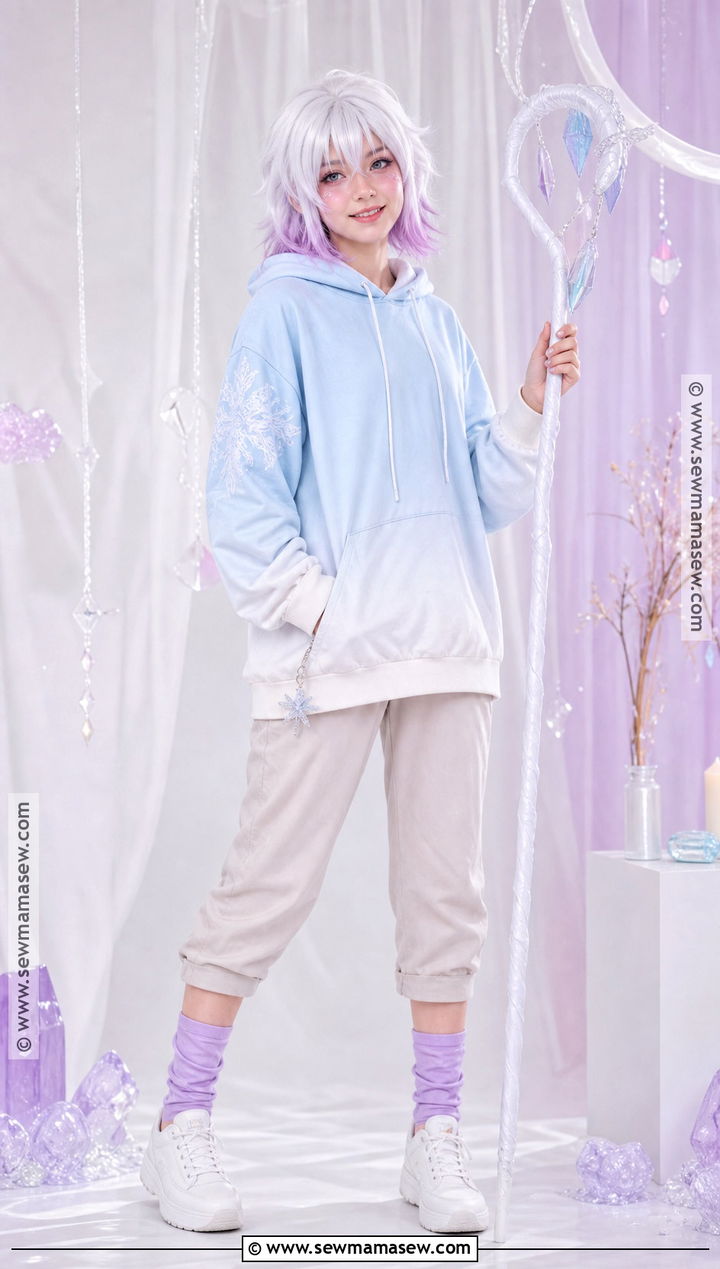 Pastel Jack Frost Cosplay With Lavender Details - 30 Jack Frost Cosplay Ideas