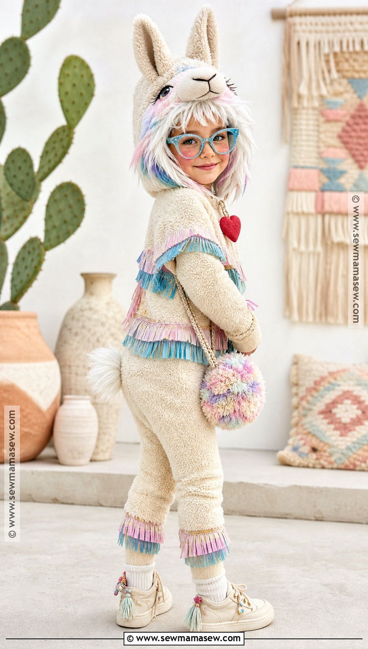 Pastel Llama Beanie Boo Costume - 30 beanie boo costume ideas