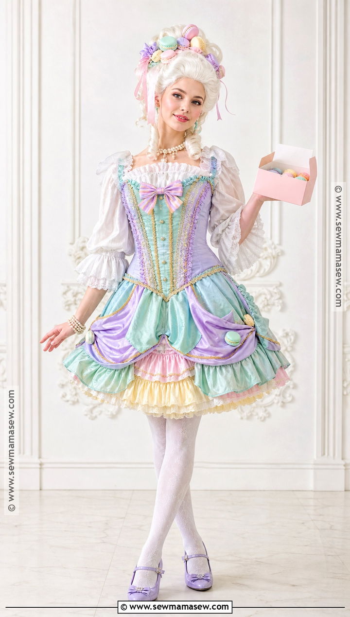 Pastel Macaron Marie Antoinette Costume - 35 marie antoinette costume halloween ideas