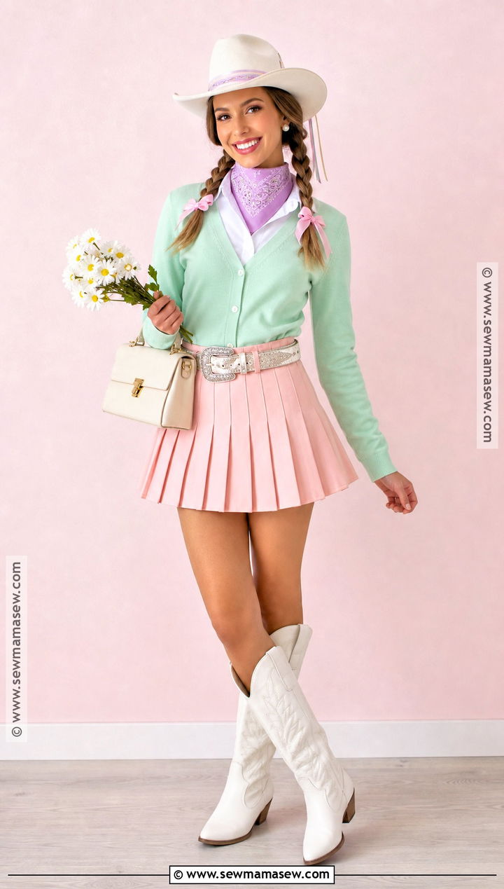 Pastel Preppy Cowgirl Costume - 30 preppy cowgirl halloween costume ideas