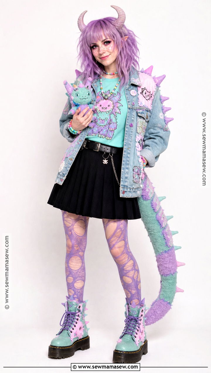 Pastel Punk Monster Costume - 35 alt halloween costume ideas