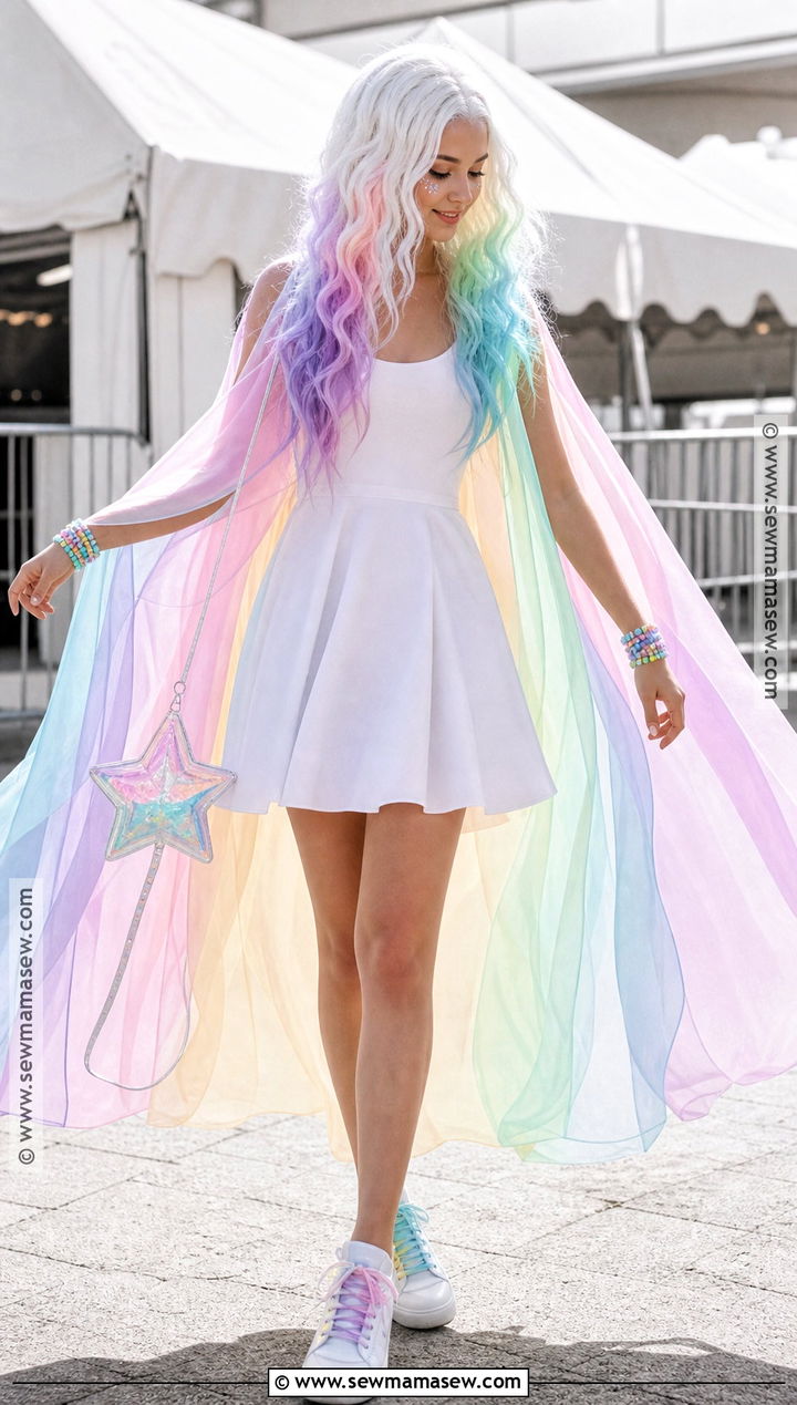 Pastel Rainbow Ghost Outfit - 35 Ghost Outfit Ideas