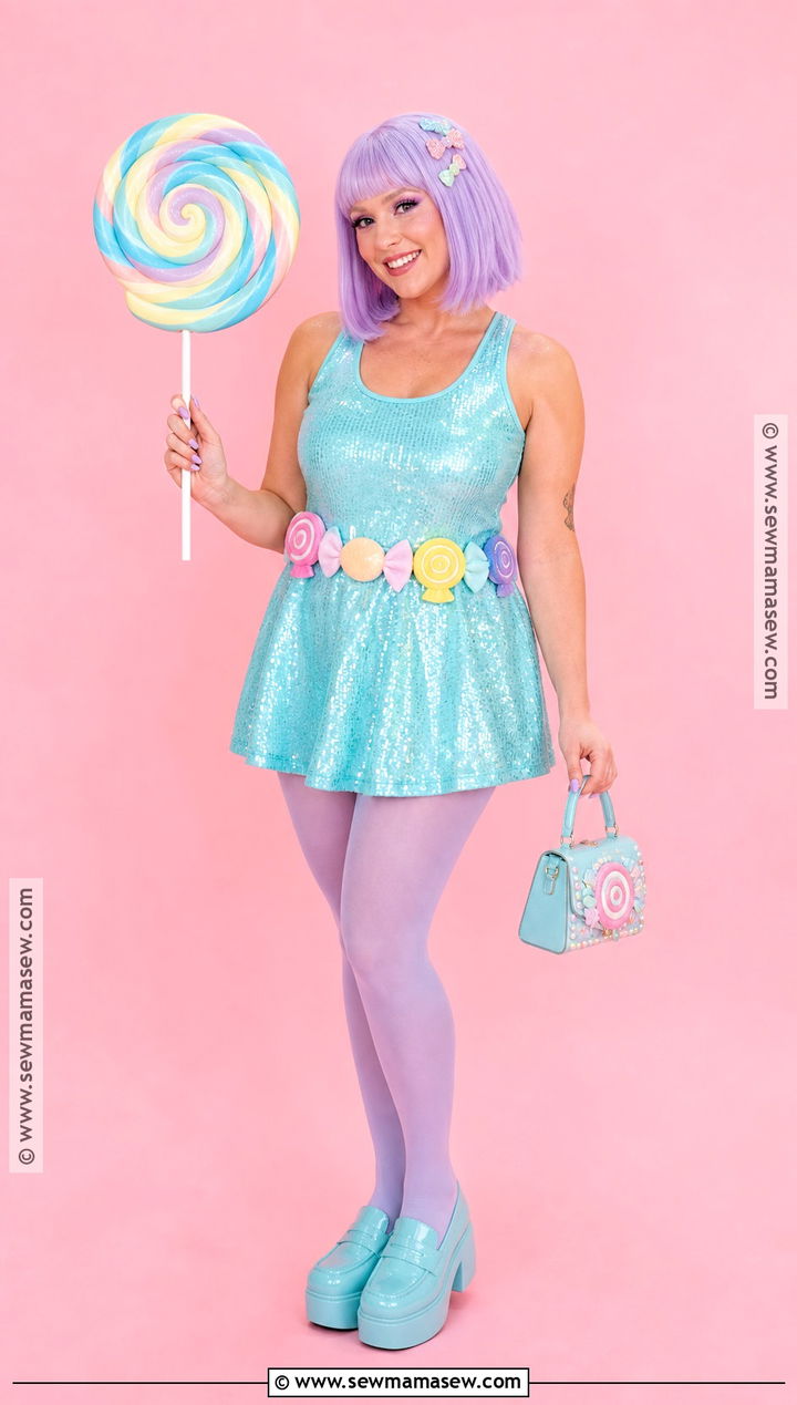 Pastel Sequin California Girls Costume - 30 California Girls Costume Ideas