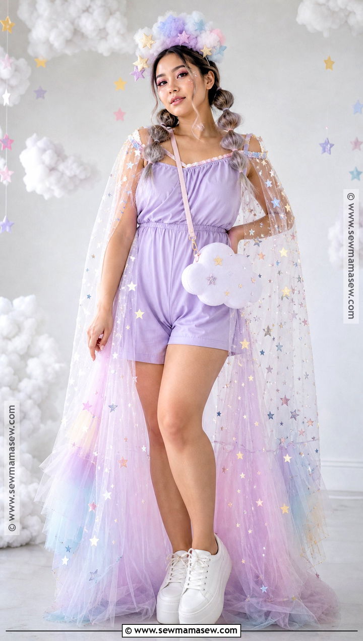 Pastel Star Costume With Cloud Accessories - 35 star costume ideas
